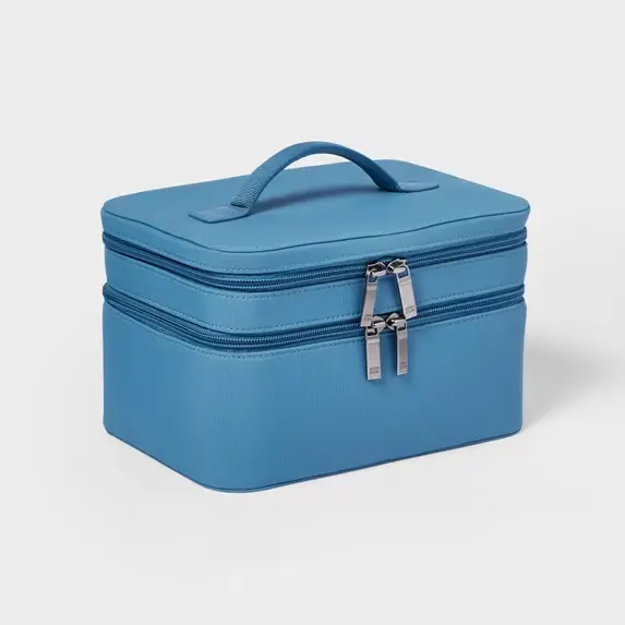 Signature Toiletry Bag Blue - Open Story