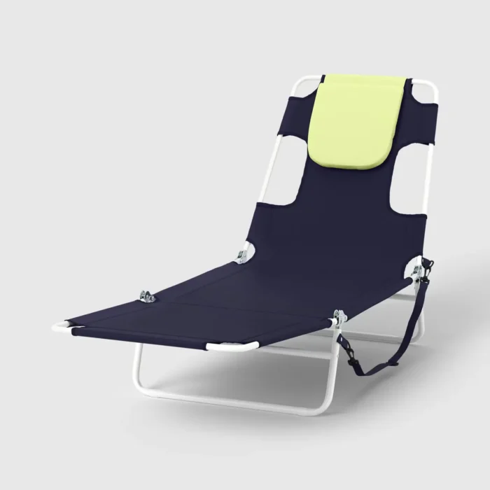 Folding Beach Tanning Chair Navy - Room Essentials