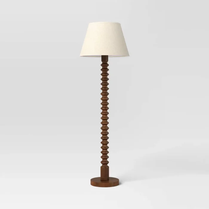 Mid Tone Wood Floor Lamp - Threshold
