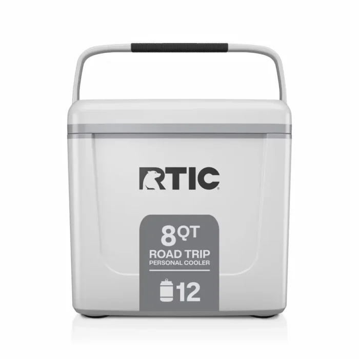 RTIC Outdoors 8qt Road Trip Personal Cooler - White: Hard-Sided, Polypropylene, 12 Can Capacity