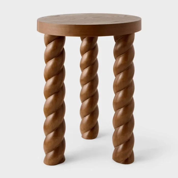 Braided Side Table Walnut - Threshold™ designed with Studio McGee