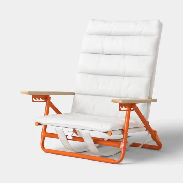 Padded Backpack Beach Chair Cream/Orange - Room Essentials