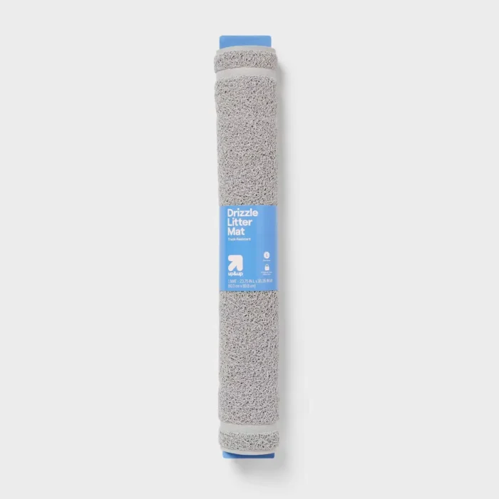 Drizzle Cat Litter Mat - Gray - L - up&up™: PVC, Use For Multiple Pets, All Ages