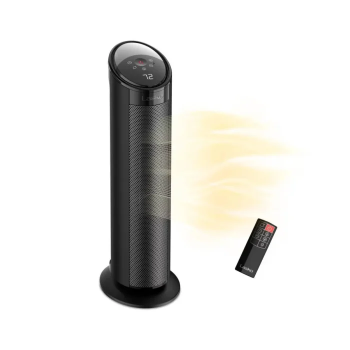 Lasko CT22495 22" Ceramic Tower Heater with Remote Control