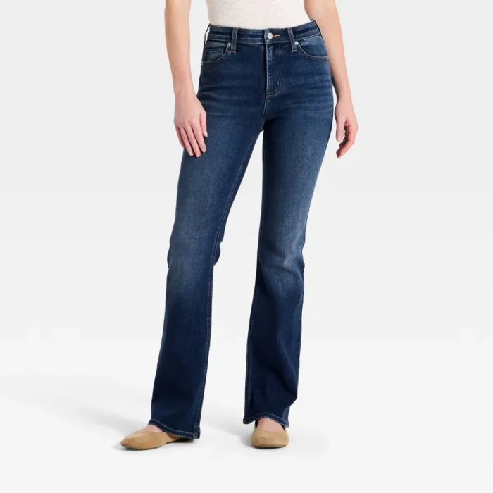 Women's High-Rise Bootcut Jeans - Universal Thread™ Dark Wash Size:2