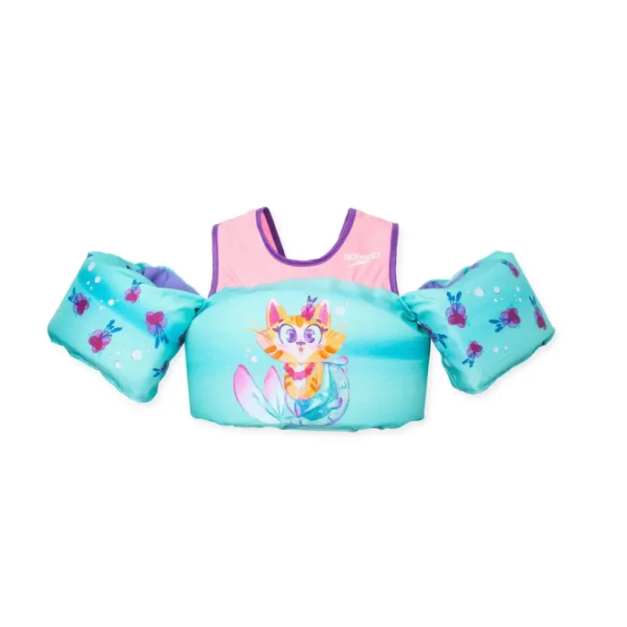 Speedo Splash Jammer Kids' Life Jacket Vest - Teal/Pink: Youth Life Jacket Vests