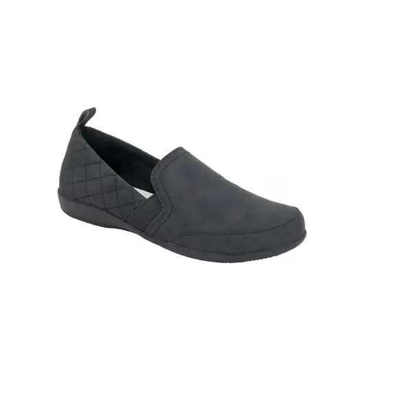 JSport Women's Lisa Casual Slip On Shoes Lined Comfort Black Size US 7.5