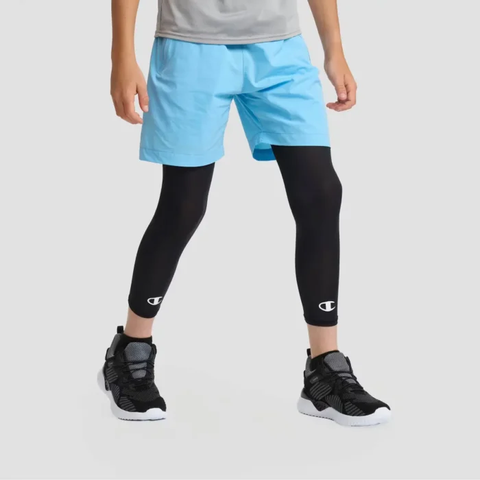 Champion Momentum Leg Sleeve S/M Youth 2pk - Black
