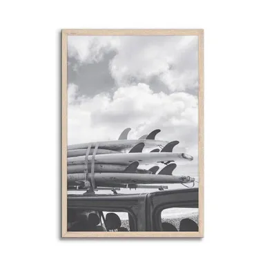 Master & Co. 24"x36" Echo Point Picture Frame Natural Woodgrain