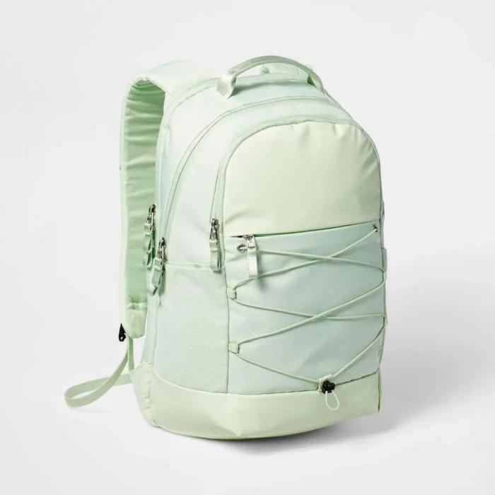 New with Tags - Size 19" - All In Motion Backpack Water Repellent School 17"-Laptop Mint Green Sporty