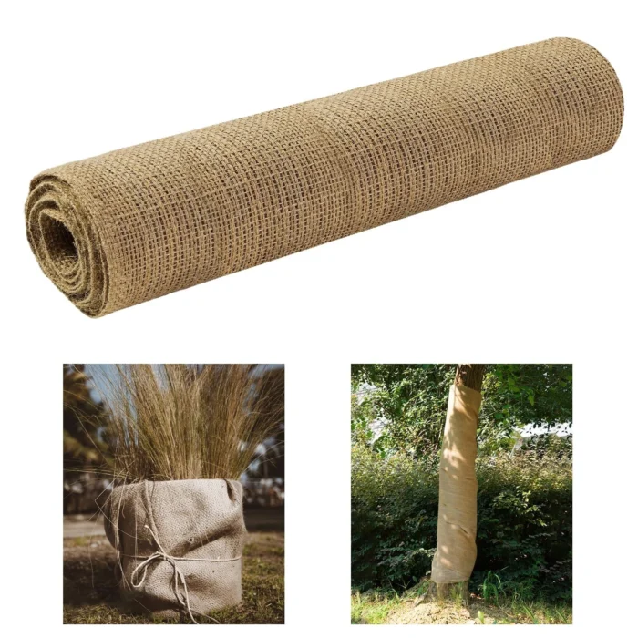 Ecmln 23.6in x 16.4ft Burlap Tree Wrap Rolls, Burlap Fabric Tree Trunk... 1pck