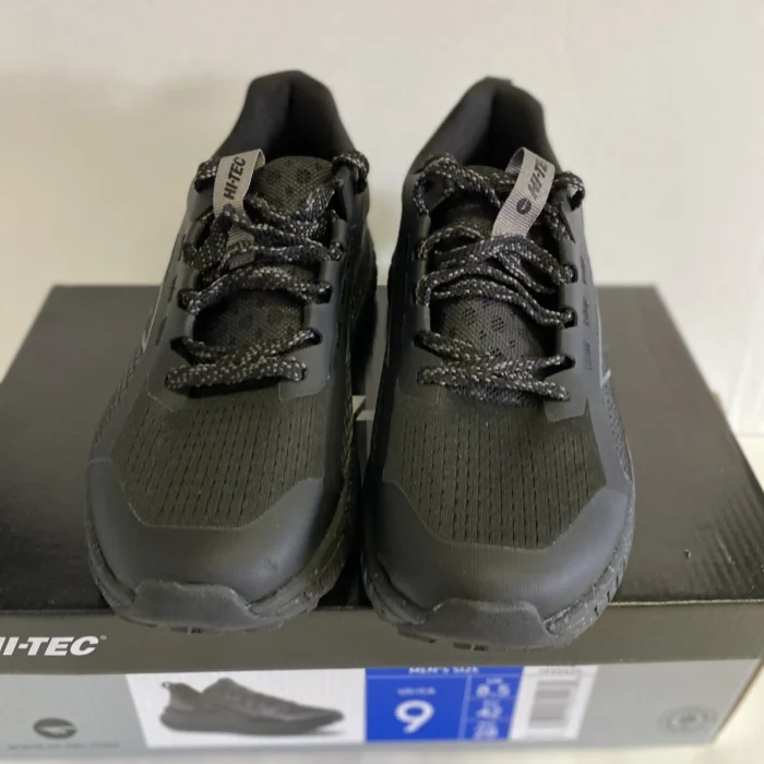 Hi-Tec Catalina II Trail Running Sneakers Men's Black Gray Lace-Up Low Top - 9