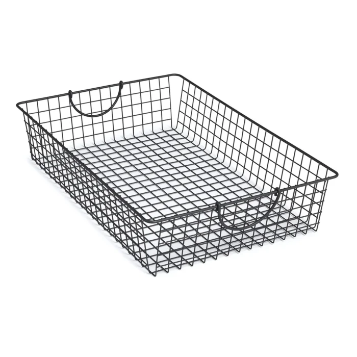 Spectrum Diversified Stowaway Under Bed Storage Basket Farmhouse Style Large Under Bed Storage Basket for Bedroom and Closet, Industrial  Piece2