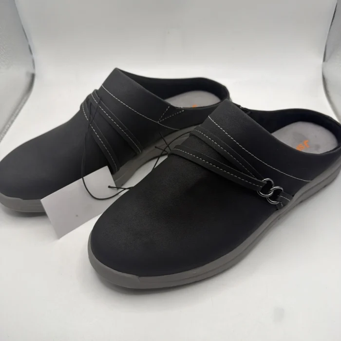 JSport Womnen's Gina Slip On Shoe Comfort Clog Black Size 8