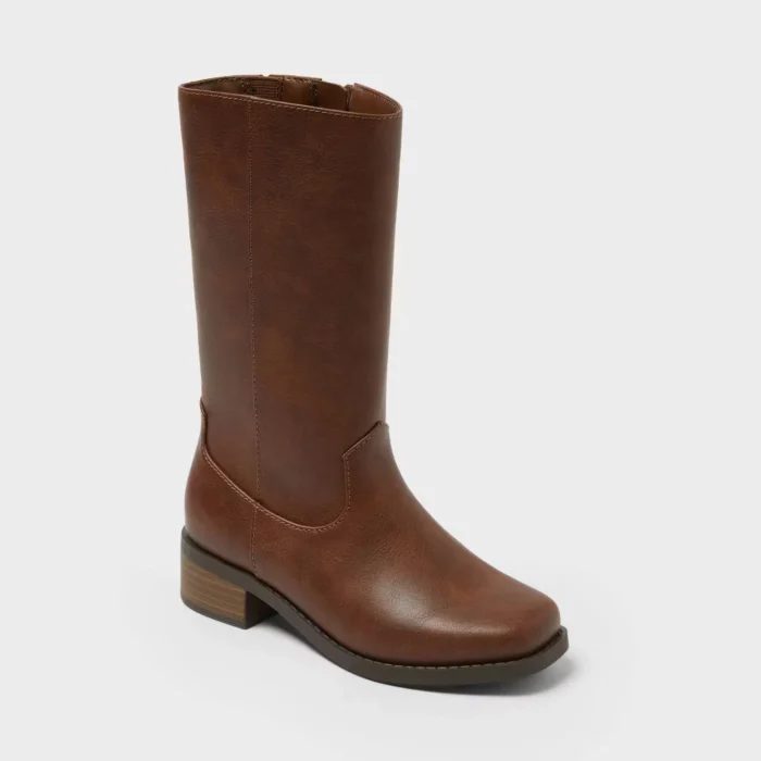 Girls' Sade Stove Pipe Boots - Cat & Jack Brown 1