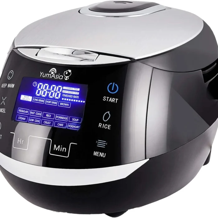Yum Asia Sakura Rice Cooker, Ceramic Bowl, Advanced Fuzzy Logic - 8 Cup, 6 in 1