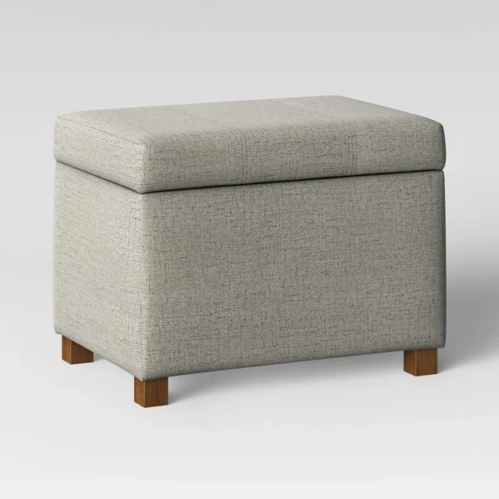 Essex Single Storage Ottoman Linen - Threshold