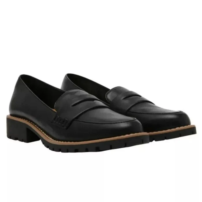 DV Dolce Vita Carley Women's Black Lug Sole Loafers US 9 (EU 40) All Manmade