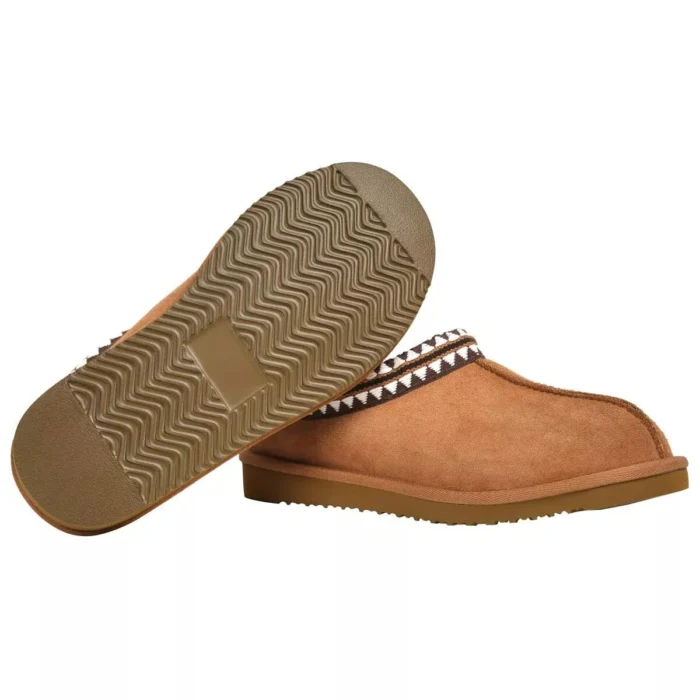 Shearling Slipper Havane (Chestnut, US Footwear Size Mens 10  Ladies 11