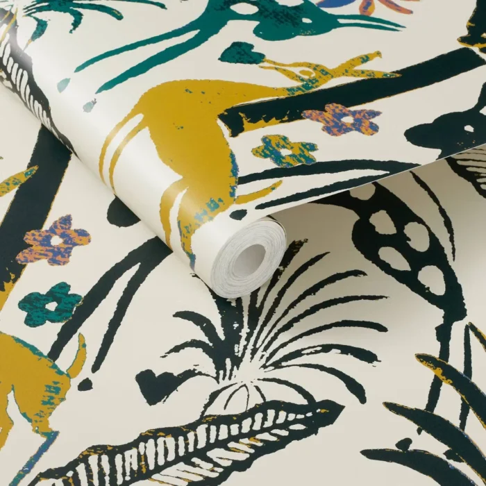 Fiesta Animals Peel and Stick Wallpaper Cream - Opalhouse designed