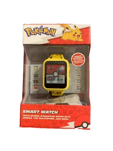 Pokemon Pikachu Kids Smartwatch Camera Games Yellow Boys Interactive Watch