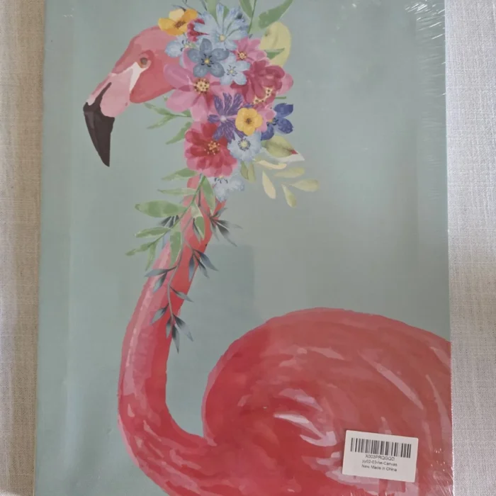 Flamingo Flower Head Wall Art Print Poster 15x11 inch