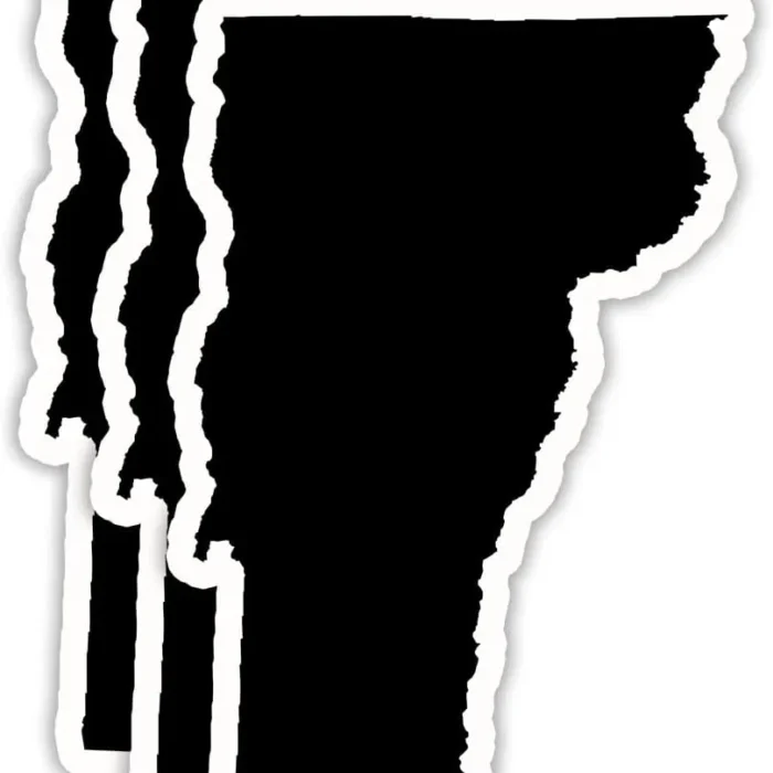 (3PCS) Vermont State Map Stickers, US State Stickers - Waterproof Vinyl Decals for Tumblers, Water Bottles, Laptops, Books, Scrapbooks, Great for Vermont Lovers 3 x 1.8 Inch