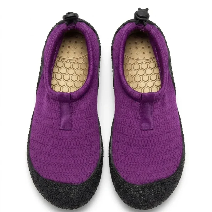 WHITIN Water Shoes for Womens Outdoor Travel Fishing Boating Kayaking Sailing Girls Size 7-7.5 Summer Aqua Beach Sand Adult Quick Dry Swim Pool Footwear Purple 7-7.5