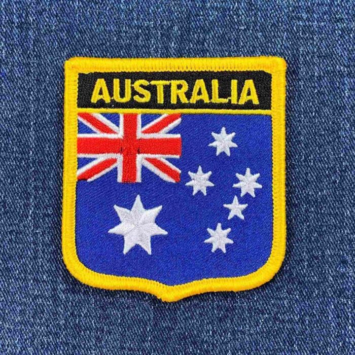 Uijokdef 1 PCS（2.76x2.36 inch） Australia Flag Patches Iron On or Sew On Embroidered Tactical Military National Australia Patch