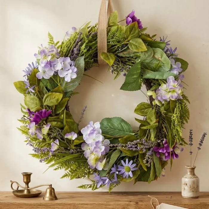 briful lavender wreaths for fr...owsill bedroom livingroom decor
