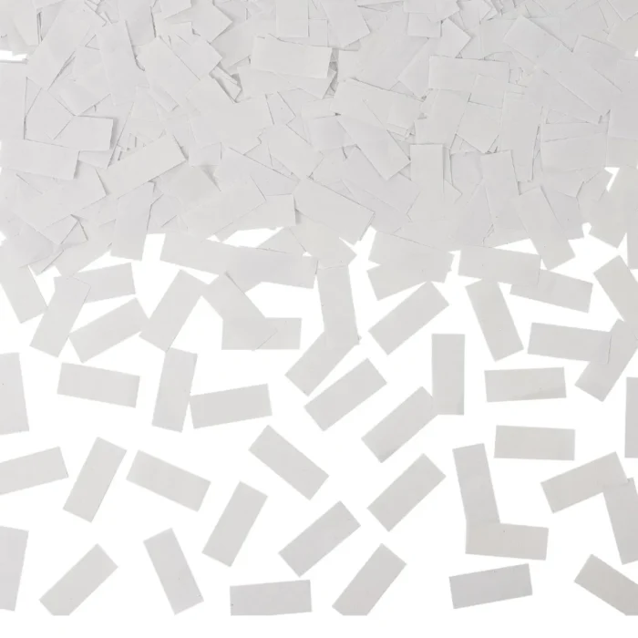 1.2LBS Confetti, White Biodegradable Party Confetti