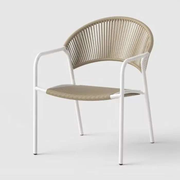 Mackworth Outdoor Stacking Patio Club Chair White - Threshold