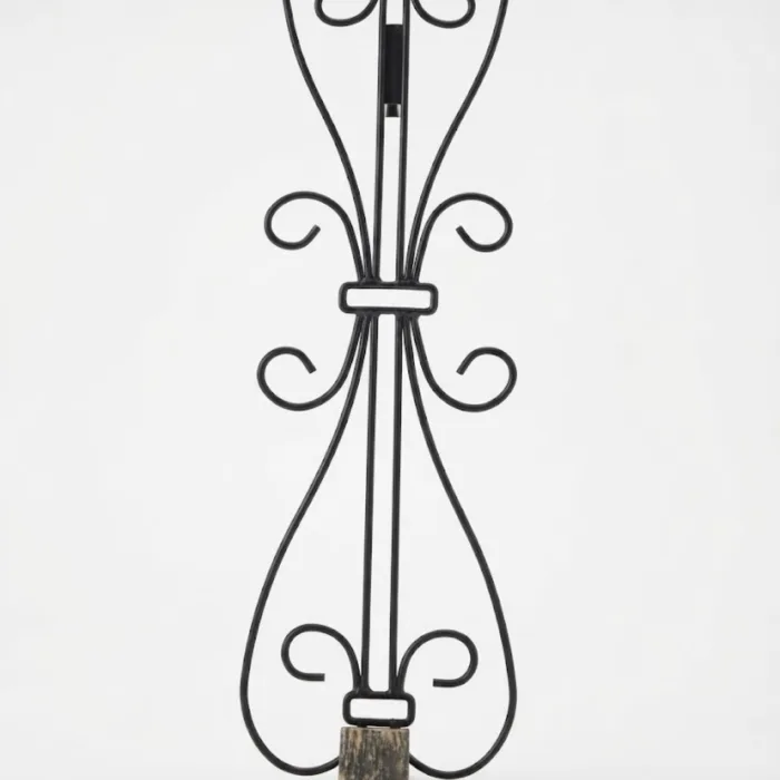 TreeKeeper Adjustable Wreath Hanger for Door Elegant Black