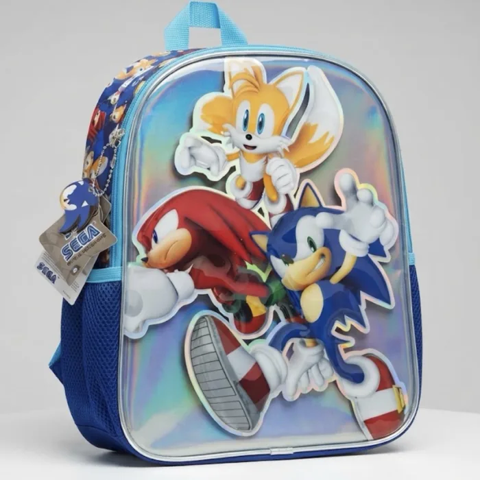 SEGA SONIC THE HEDGEHOG KIDS' 10L SINGLE BACKPACK - BLUE